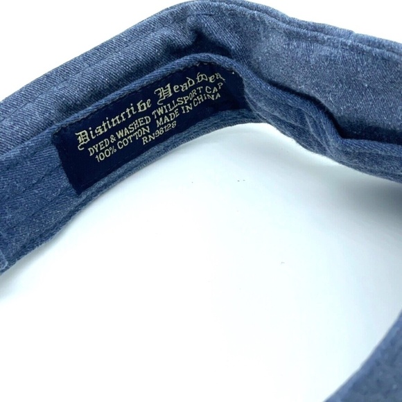 Vintage Y2K Distinctive Headwear Visor; Denim Blue; Florida Theme - Picture 5 of 5
